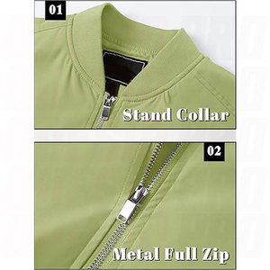 แจ็คเก็ตเบสบอลแบบกำหนดเองขายส่ง เสื้อโค้ทบอมเบอร์ฤดูหนาว แขนเสื้อถักแบบริบ ขอบเอวปักลาย ปักโลโก้ทีม โรงเรียน แบรนด์ต่างๆ - Product Image 5