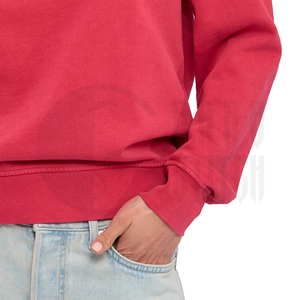 Sudadera Oversize de Cuello Redondo para Mujer, de Felpa con Efecto Ácido, Manga Larga, Lisa, Personalizable - Product Image 3