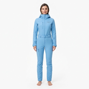 Mono de esquí impermeable y cortavientos para mujer, con capucha, de nailon, para invierno, para snowboard, ropa deportiva - Product Image 1