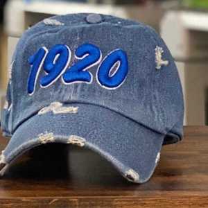 หมวกแก๊ป Zeta Phi Beta 1920 สีน้ำเงินอ่อน แต่งลายปัก ปักอักษรสมาคมนักศึกษาหญิง สายปรับได้ สไตล์ลำลอง สำหรับผู้หญิง - Product Image 3