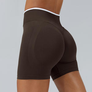 Shorts de Yoga de Cintura Alta con Efecto Push-Up y Compresión para Mujer, Sin Costuras Frontales, Ideales para Ejercicio y Ciclismo - Product Image 5