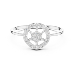 Anillo solitario minimalista de oro amarillo macizo de 14k con diamante talla redonda para mujer, ideal para compromiso o regalo de boda. - Product Image 5