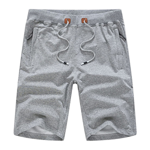 Shorts de sport décontractés pour hommes, style urbain, taille élastique mi-haute, grandes tailles, nouveau design d'été, avec cordon de serrage, vente en gros, 100% coton, séchage rapide - Product Image 3