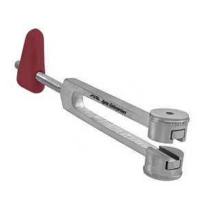 Diapason combiné de qualité supérieure C128 argenté avec marteau de réflexe Taylor pour examen neurologique médical - Product Image 4