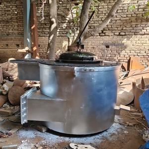 Horno de fundición de carburo de silicio a gas natural Indotherm avanzado de 100 KG con sistema de rodamientos de bomba para fundir aluminio - Product Image 3