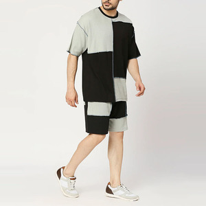Conjunto de Camiseta y Pantalones Cortos de Verano Casuales para Hombre, Transpirables, de Punto, 2 Piezas - Product Image 2
