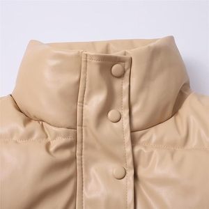 Chaqueta Corta de Invierno/Primavera para Mujer, Talla Grande, Personalizada, con Logotipo Tejido, Cuello Alto, Cálida - Product Image 4