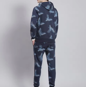 ชุดวอร์มมีฮู้ดพิมพ์ลายสำหรับผู้ชาย – เสื้อสเวตเชิ้ตลายใบไม้และกางเกงจ็อกเกอร์สตรีทแวร์ชุด 2 ชิ้น - Product Image 6