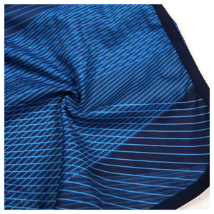 Short de bain décontracté pour homme, bleu uni, respirant, séchage rapide, taille à cordon de serrage, longueur courte, taille mi-haute, en coton non tissé - Product Image 6