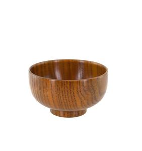 Tazón grande y profundo de madera para mezclar ensaladas, tazón de madera maciza natural para catering y uso en restaurantes. - Product Image 3