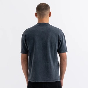 Camiseta Personalizada para Hombre, Cuello Grueso, 100% Algodón, Camisetas de Cuello Alto, Estilo Oversize - Product Image 3