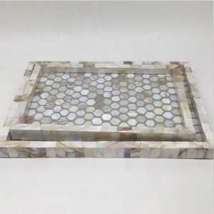 ถาดฝังไข่มุกและกระดูกแฮนด์เมดแบบผสมผสานผสมผสานกันอย่างลงตัวถาดหรูหราสำหรับการจัดแต่งห้องรับประทานอาหารห้องครัวและการนำเสนอของขวัญระดับพรีเมียม - Product Image 5