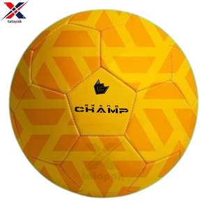 Ballon de football professionnel d'entraînement en cuir PU écologique haute durabilité, design personnalisé, taille officielle 5, fabrication en usine - Product Image 1