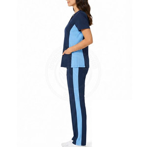 All Day Comfort Women Hospital Uniform Breathable Nursing <b>Scrub</b> <b>Set</b> With Matching Pants For Medical Professionals - Product Image 5