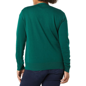 Women's Classic Long Sleeve Knit <b>Cardigan</b> <b>Sweaters</b> 100% Cotton Breathable Casual Open Front Button Down <b>Cardigan</b> - Product Image 4