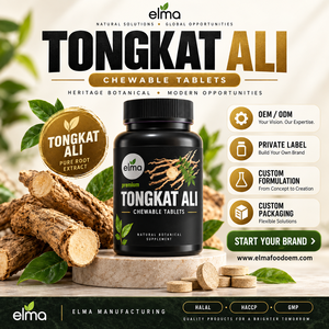 กาแฟขาวผสมตงกัตอาลีและโสมมาเลเซียสำหรับผู้ชาย กลิ่นหอมเข้มข้น กาแฟสำเร็จรูปแบบซอง รับผลิตแบรนด์ส่วนตัว (OEM) ขายส่ง - Product Image 1