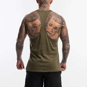 Chaleco Deportivo Elástico para Gimnasio, de Spandex y Algodón, de Secado Rápido, Transpirable, Informal, sin Mangas, Personalizable con Etiqueta Privada OEM - Product Image 4