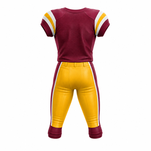 Nouveautés : Ensemble d'uniformes de football américain personnalisés, tissu respirant et durable, maillot et pantalon pour entraînement et matchs d'équipe, vente en gros - Product Image 2