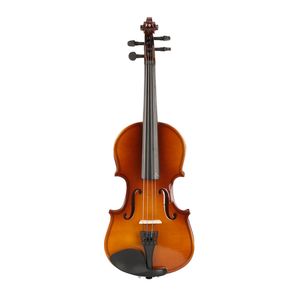 Nuovo Set Violino Acustico Naturale 1/8 con 4 Corde, Fondo e Fasce in Tiglio e Arco in Legno per Studenti - Product Image 4