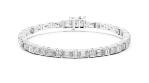 SATVIK RATNA NUEVO DISEÑO EMERALDA Corte de Diamante Cultivado en Laboratorio UNISEX Certificado IGI Oro 10K/14K Pulsera Moderna - Product Image 4