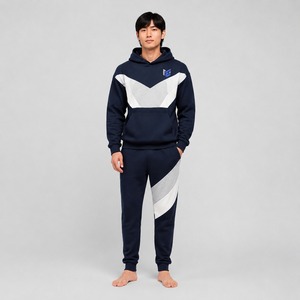 Ensemble de survêtement en coton uni à capuche sur mesure pour homme, décontracté, grande taille, nouvelle mode, léger, à prix avantageux - Product Image 1