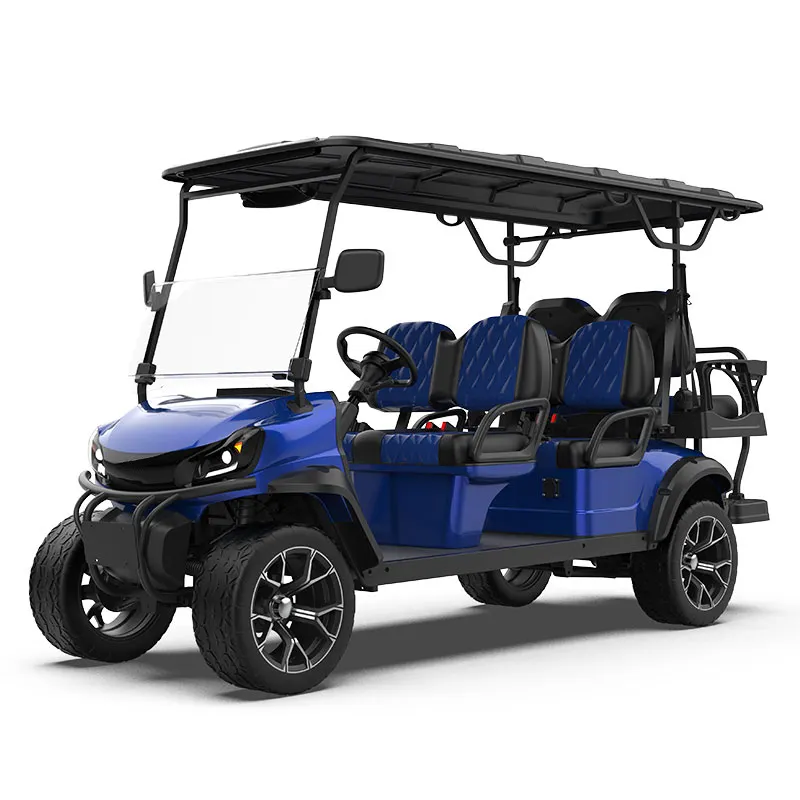 Nieuwe 48V Elektrische Opgeheven Straat Legale Golfkarretjes Off Road Golf Buggy Te Koop