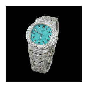 Reloj de diamantes mecánico de lujo hecho a mano para hombre de la India Movimiento automático Premium Estilo sofisticado con incrustaciones de joyas - Product Image 1