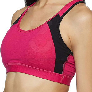 Soutien-gorge de sport moderne et simple à maintien élevé avec logo frontal, en tissu écologique et respirant à séchage rapide pour le yoga et l'entraînement féminin - Product Image 5