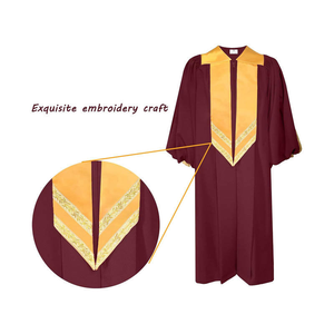 Túnicas de Graduación Mate con Cremallera para Universidad y Colegio, con Birrete, Túnica de Graduación Mate/Brillante Personalizada - Product Image 2