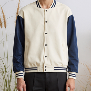 Classic <b>Varsity</b> <b>Bomber</b> <b>Jacket</b> Stand Collar Front Logo Custom Men <b>Women</b> Wholesale College Streetwear Team Wear Casual Fashion - Product Image 3
