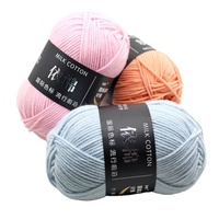 Lot de fil de coton peigné 5 plis pour crochet et couture DIY, teint à la main, pour usage quotidien, OE