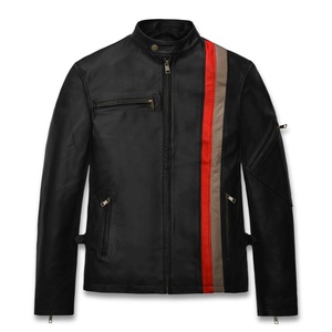 Chaqueta de Cuero de Moda para Mujer, Nueva, Moderna, de Manga Larga, con Cuello Alto y Diseño de Cintura Ajustada - Product Image 1