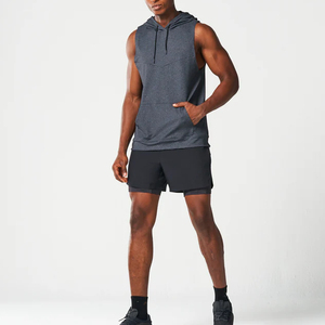 Débardeur de sport moderne sans manches pour homme, respirant, léger, doux, séchage rapide, style vintage, avec logo brodé sur le devant - Product Image 6