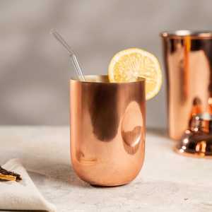 Mug à cocktail de luxe en cuivre pur, fait main, martelé, pour Moscow Mule, tasse à bière, articles de bar haut de gamme, fournisseur en gros pour restaurants - Product Image 3