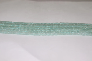 ลูกปัดพลอยสีฟ้าเหลี่ยมเพชรพลอย4-4.5มม. 13นิ้วลูกปัดนมอัญมณีธรรมชาติสำหรับทำเครื่องประดับ - Product Image 3