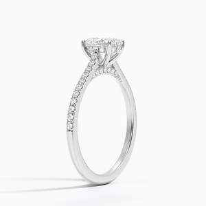 Anillo BOJ 0125 con Corte Ovalado, Plata 925, Anillo Solitario de Lujo con Engaste de Garras, Diamante de 2ct, Color D, VVS1, Moissanita, Certificado GRA - Product Image 2