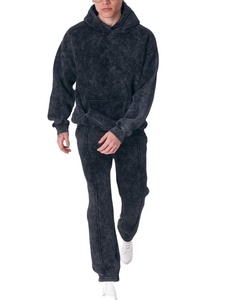 Haute qualité Top vente pull lavage à l'acide survêtement Polyester séchage rapide Anti boulochage acide lavé plaine lavage à l'acide survêtement - Product Image 4