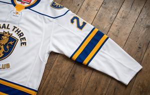 Maillots de hockey sur glace pour hommes Regal Three, col en V, sublimés, 100% polyester, maillot de hockey sportif unisexe - Product Image 4