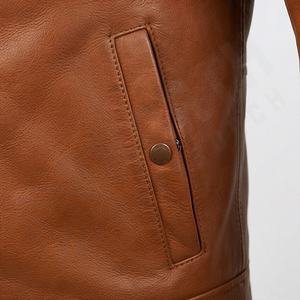 Chaqueta de Motociclista de Cuero Genuino para Hombre de la Mejor Calidad, Nueva Colección de Invierno, Chaquetas de Motocicleta con Protecciones Desmontables Personalizadas - Product Image 5