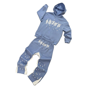 Conjunto de Sudadera con Capucha y Pantalones Deportivos Personalizados, Sudadera con Capucha Extra Grande y Pantalones Jogger de Felpa de Algodón, Ropa Deportiva Urbana OEM ODM - Product Image 1