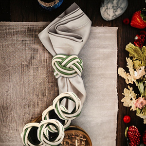 Servilleteros de seda de Color atractivo diseños de moda servilleteros de alta calidad para boda fiesta restaurantes Decoración de mesa - Product Image 6