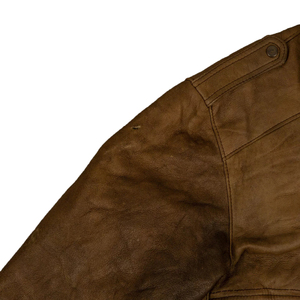 Custom <b>Men</b> Genuine Leather <b>Jacket</b> Sherpa Lined Turn-Down Collar Moto <b>Biker</b> Style Winter Outerwear Zip & Single Button Closure - Product Image 5