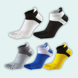 Chaussettes à cinq doigts pour l'entraînement de la cheville, sportives, professionnelles, confortables, respirantes, design sportif, logo personnalisé ODM - Product Image 1