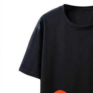 T-shirts décontractés pour hommes noirs à logo personnalisé très demandés, de haute qualité, 100 % coton et polyester, col rond, streetwear - Product Image 6