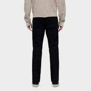 Jeans noirs classiques pour hommes de haute qualité, coupe droite, durables et élégants, pantalons en denim décontractés - Product Image 2