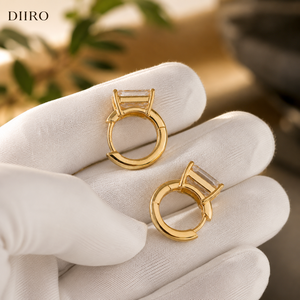 Anillo de Diamantes con Corte Princesa, Chapado en Oro Amarillo de 10K, Anillo de Compromiso para Mujer, Estilo Clásico, Joyería con Diamantes Certificados por GRA - Product Image 6