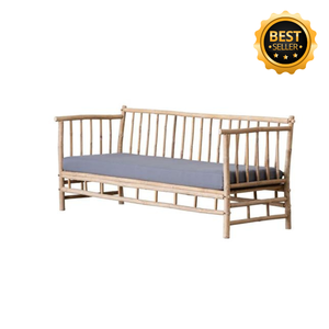 Juego de sofá de jardín de bambú para exteriores de estilo asiático moderno para restaurante, jardín, cocina y patio - Product Image 2