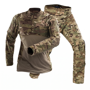 Conjunto de Uniforme Táctico para Hombre, 240 GSM, 65% Poliéster, 35% Algodón, Ripstop Verde Oliva, Paneles Reforzados en las Rodillas, Bordado Personalizado - Product Image 4