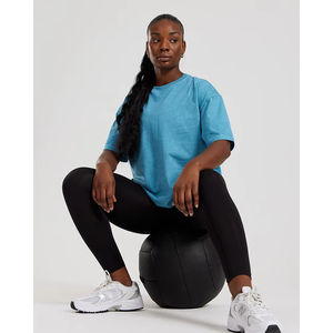 Vestido Camiseta al por Mayor de Calidad Premium, Transpirable y Ligero para Mujer, Camisetas Nuevas, Ajustadas, de Manga Corta, Lisas - Product Image 2