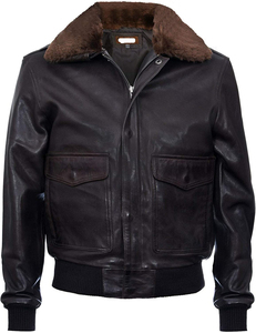 Men Genuine Leather A2 USAF <b>Pilot</b> Aviator <b>Jacket</b> Air Flight Bomber Leather <b>Jacket</b> - Product Image 1
